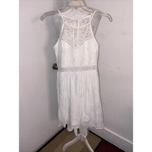 By & By White Lace Flowing Tank Dress Size 1 Beautiful Flowing Eyelet Lace Kathi